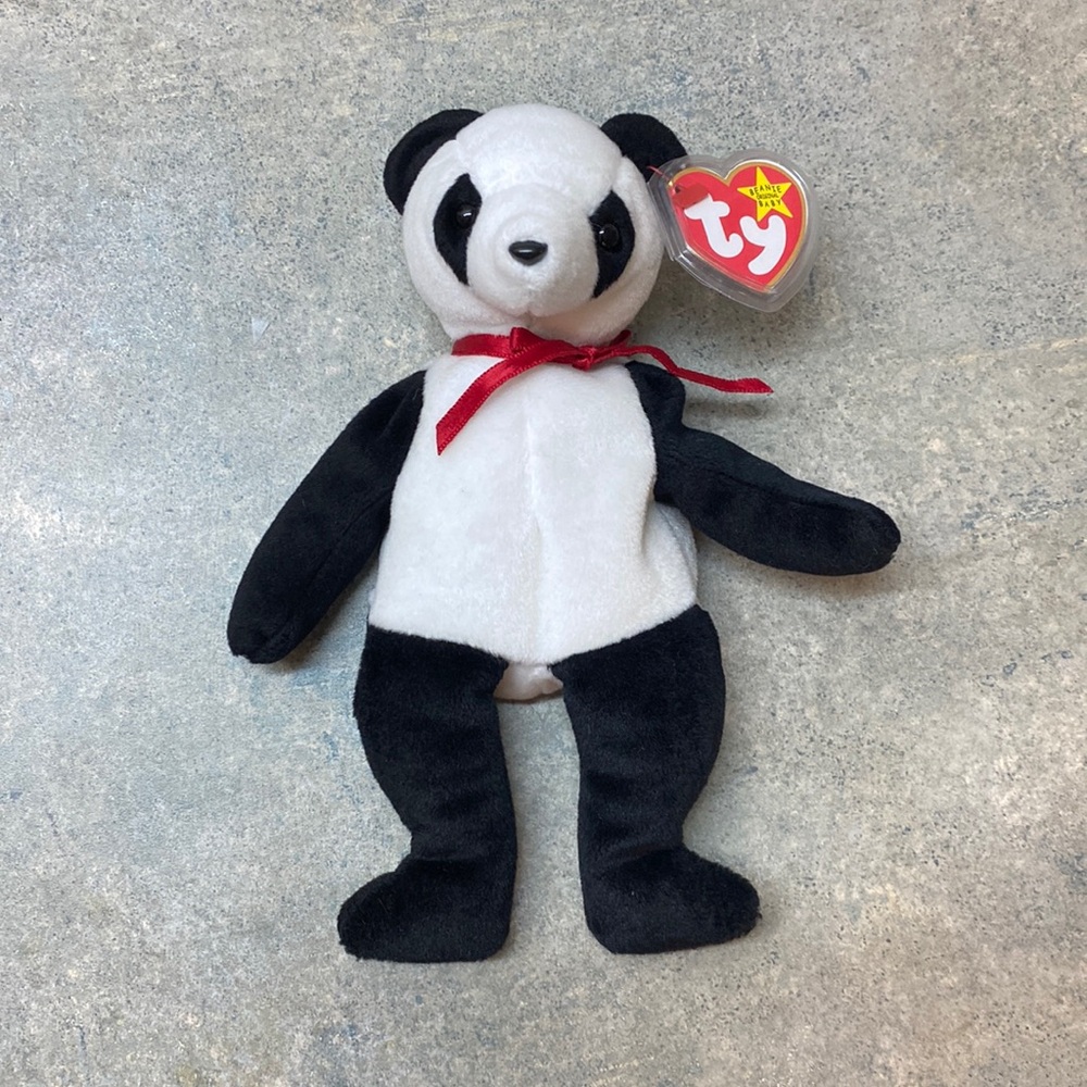 TY Beanie Baby Fortune panda bear